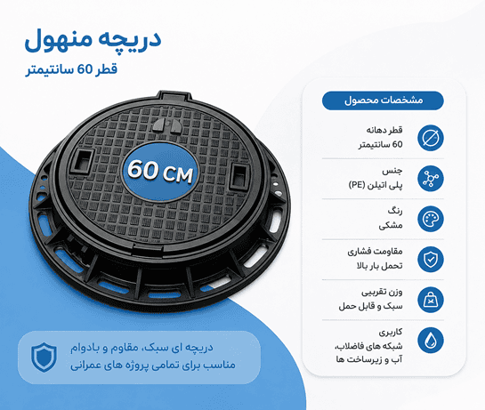 دریچه منهول پلی اتیلن