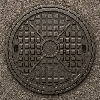 دریچه منهول فلزی