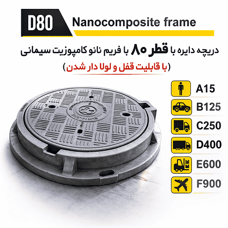 دریچه منهول سایز 80