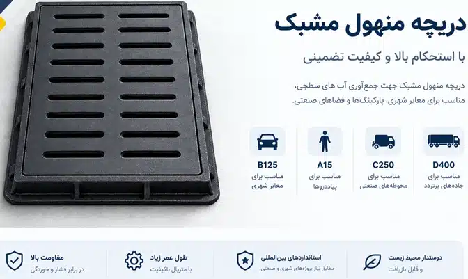 دریچه منهول مشبک